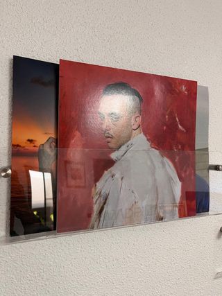 Expositor Metacrilato Naranja 50cm