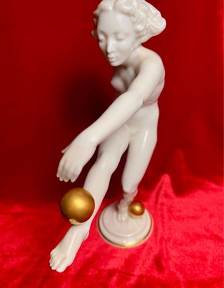 Figura porcelana alemana de Carl Werner.  Art Deco