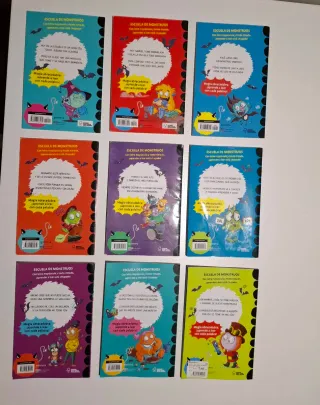 Lote 9 libros Escuela de Monstruos