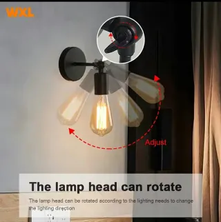 Pack 2 Apliques Pared Negro. Pasillo, salon