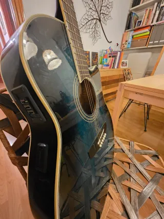 Guitarra Acústica Fénix Azul