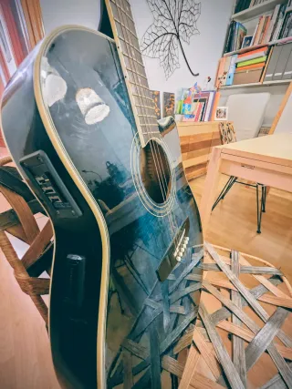 Guitarra Acústica Fénix Azul