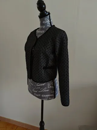Giacca corta donna elegante nera L