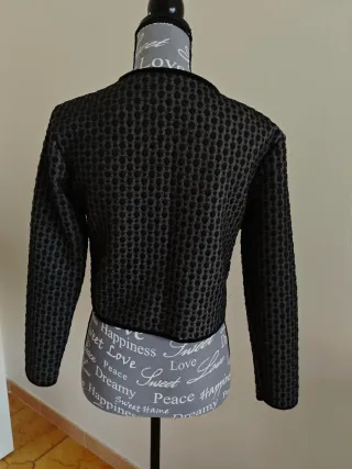 Giacca corta donna elegante nera L