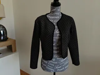 Giacca corta donna elegante nera L