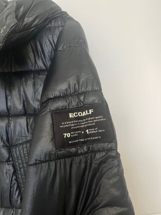 Abrigo Ecoalf Negro Mujer