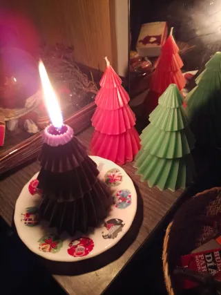 Vela Árbol Navideño Artesanal Aromática