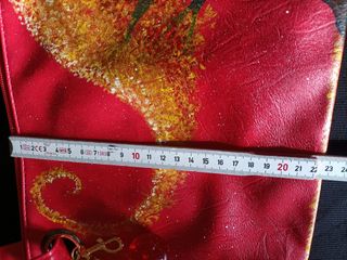 Borsetta donna in pelle con albero dipinto a mano