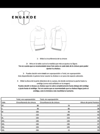 Chaleco antibalas EnGarde FLEX-PRO Talla XS