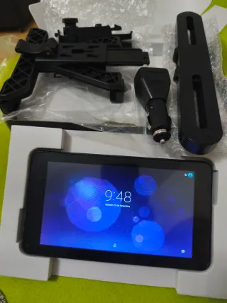 Tablet con soporte coche negro