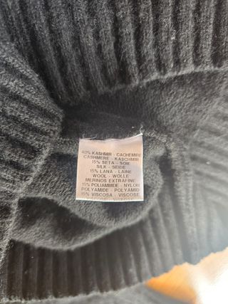 Jersey cuello alto mujer Cashmeritaly Talla S