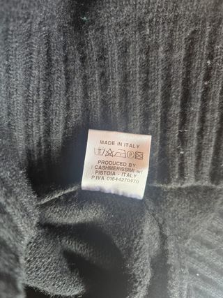 Jersey cuello alto mujer Cashmeritaly Talla S