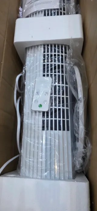 Ventilador Torre Digital Blanco/Gris