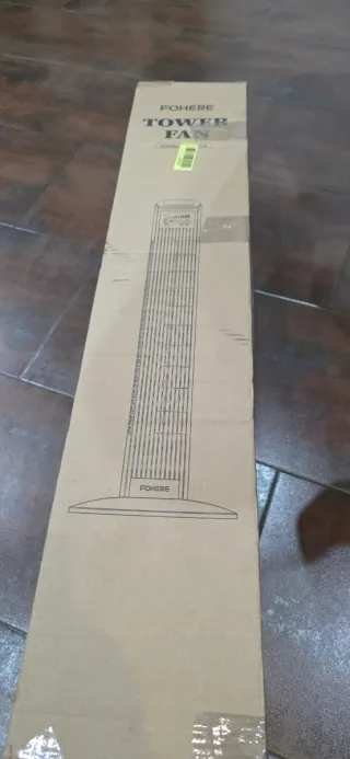 Ventilador Torre Digital Blanco/Gris