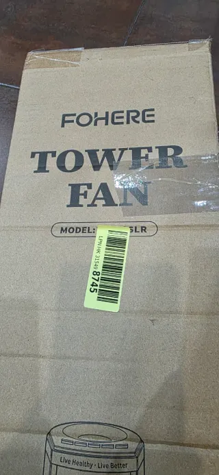 Ventilador Torre Digital Blanco/Gris