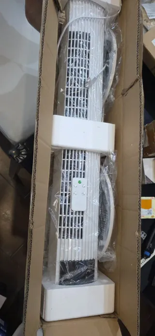 Ventilador Torre Digital Blanco/Gris