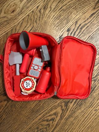 Juego Bombero Madera Maletín