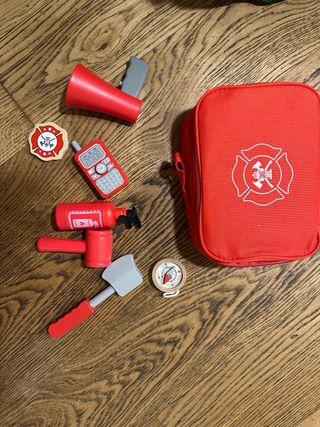 Juego Bombero Madera Maletín