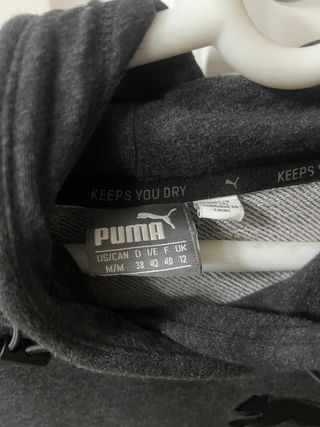 Sudadera Puma Gris con Logo bordado