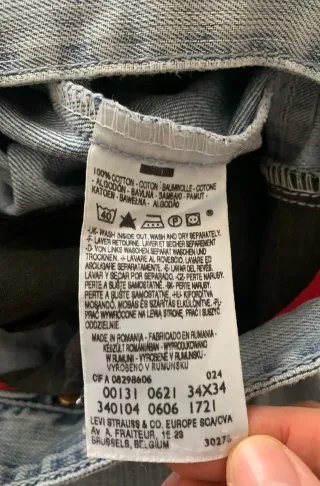 Vaqueros Levi's Engineered Twisted Leg Talla 36 US