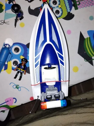 Playmobil Coche Policía y Lancha