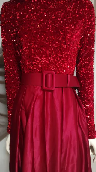 Abito lungo donna rosso