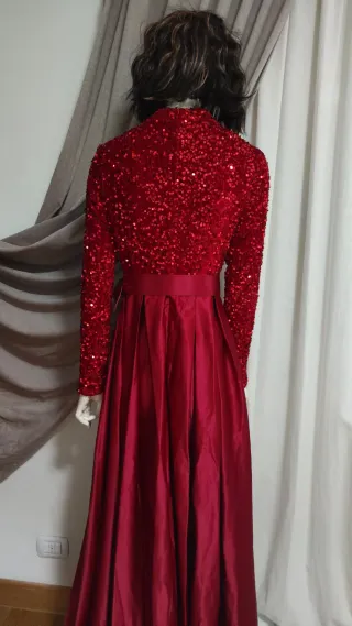 Abito lungo donna rosso