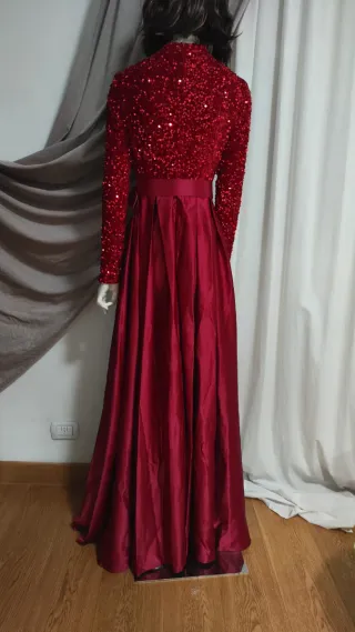 Abito lungo donna rosso