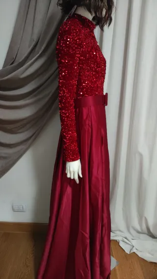 Abito lungo donna rosso