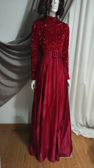 Abito lungo donna rosso