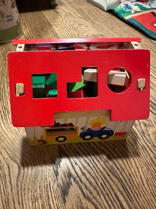 Juego Construcción Madera Bloques Colores