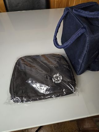 Bolsa térmica porta comidas azul