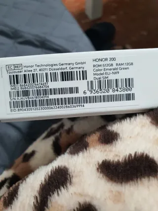Honor Móvil Verde/Plateado.