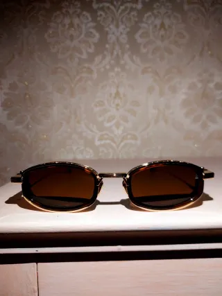 Occhiali Jacques Marie Mage Marrone/Oro