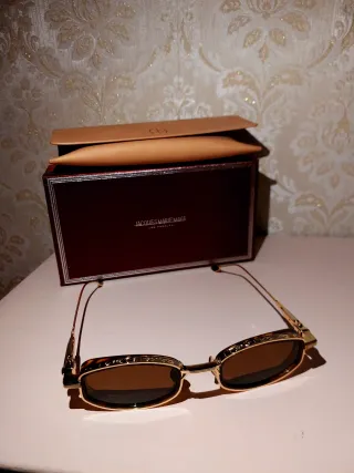 Occhiali Jacques Marie Mage Marrone/Oro