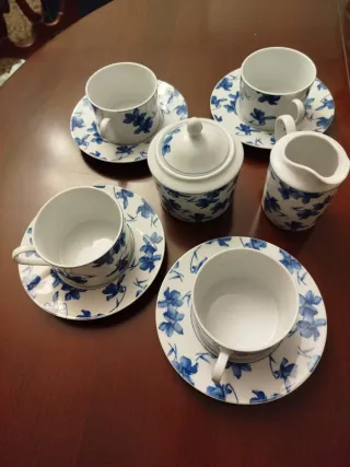 Vista Alegre 4 tazas lechera azucarero