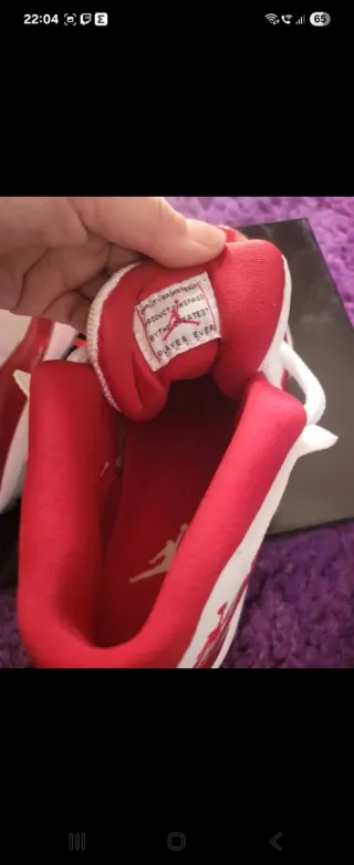 Zapatillas Jordan Hombre Talla 43 Rojas y Blancas