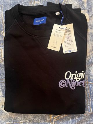 Sudadera Jack & Jones Oversize Negra