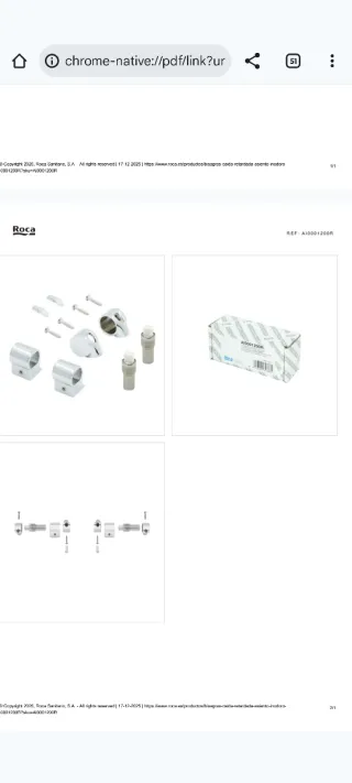 Bisagras Roca Caída Amortiguada Retardada CR Latón