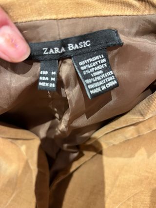 Giacchetta Zara color cammello