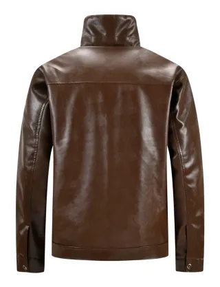 Chaqueta de cuero con pelo