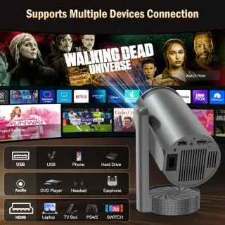 Proyector 4K XYVolve Negro Nuevo. ANDROID.