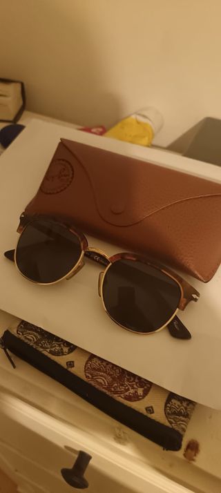 Gafas de sol Ray-Ban Clubmaster Marrón/Dorado