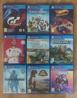 PS4 con 2 controller + VR + volante + 8 giochi + Let's Sing