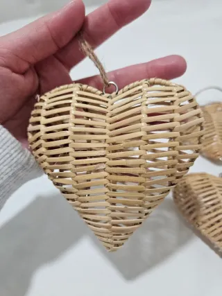 Adorno Corazón Mimbre (6 Unidades)a 3 euros cada 1