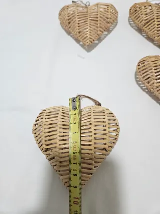 Adorno Corazón Mimbre (6 Unidades)a 3 euros cada 1