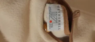 Abrigo Lana Inglesa Beige y Marrón