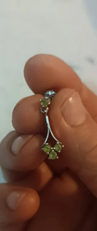 Pendientes Peridoto Plata hacer ofertas