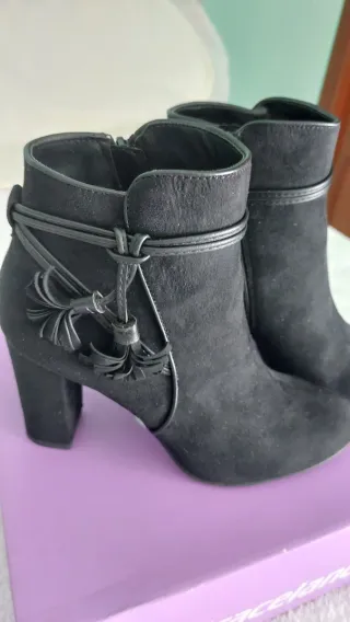 Botines Graceland ante negros tacón