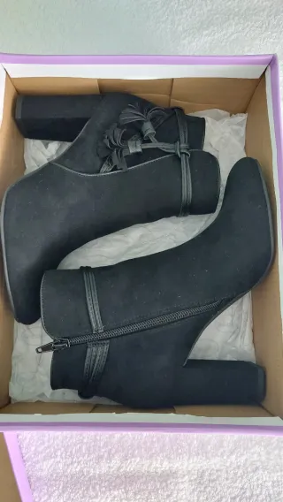 Botines Graceland ante negros tacón